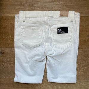 Paige white skinny jeans